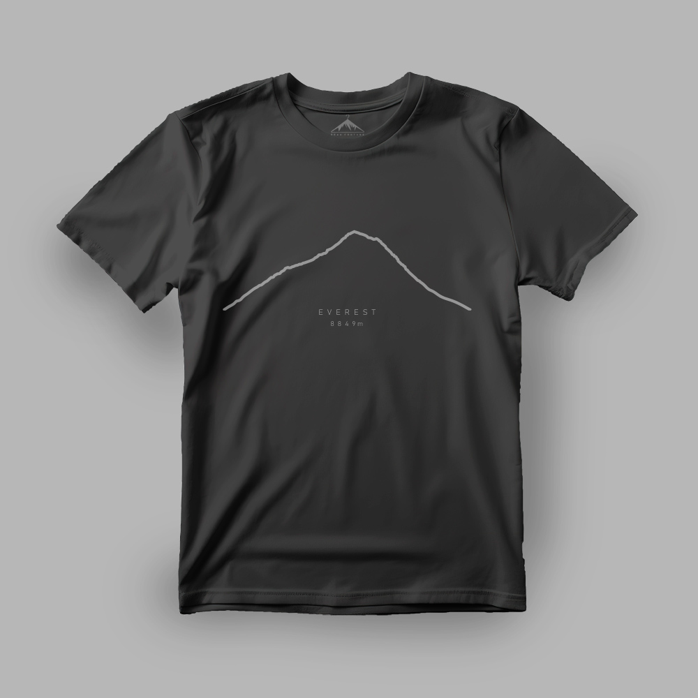 Mount Everest Line T-Shirt - PEAK COUTURE